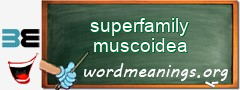 WordMeaning blackboard for superfamily muscoidea